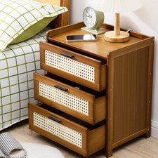 3 Drawer Wooden Bedroom Furniture Chest of Drawers Bedside Cabinet Side Table