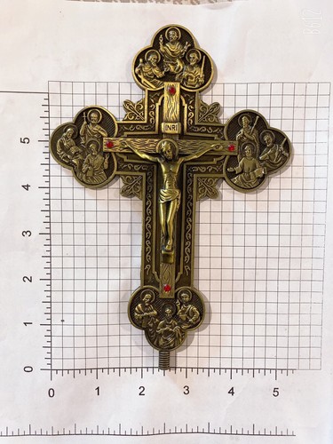 Antique bronze inri - bronze,