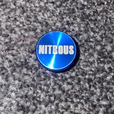 Novelty Blue Nitrous Button Plug 12v Universal Cigarette Lighter Cover