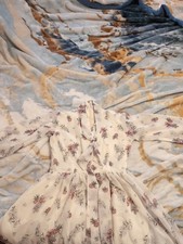 Cute Floral White Dress For
