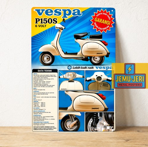 Vespa p150s metal sign - p150s,