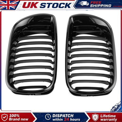 Pair gloss black front - gloss, kidney