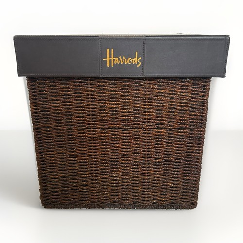 Harrods dark brown wicker - harrods,