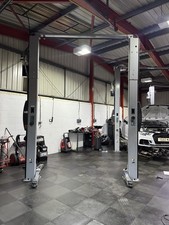 2 post lift 3.5T baseless 3 phase Rotary garage lift. SPOA3TS-5 in Grey. FSH