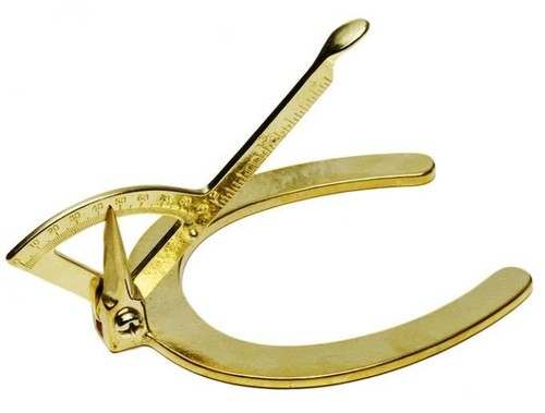 Horse hoof level brass - hoof,