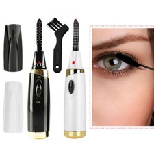 Electric Heated Eyelash Curler Battery Power Long Lasting Beauty Makeup Tool UK