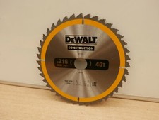DeWALT DT1953 216mm X 30mm BORE 40T TCT MITRE SAW BLADE LOOSE