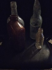 Old Dusty Vintage Pop Bottles