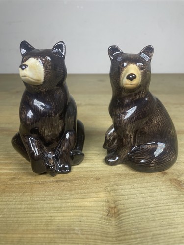 Quail pottery pair brown - pottery,