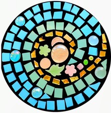 Floral Swirl Stained Glass