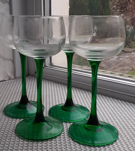 Set vintage french green - of, 4
