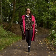 OHS Drying Changing Robe Sherpa Lined Water Resistant Oversize Coat Adults Kids