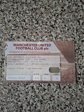 MATCH TICKET FA CUP 6th rd MAN UTD V SOUTHAMPTON 11th mar 1996
