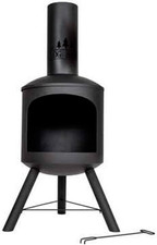 Log Barn Fire Chiminea for