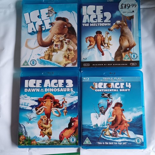 Ice age blu ray dvds - 4, 1,2,3,4