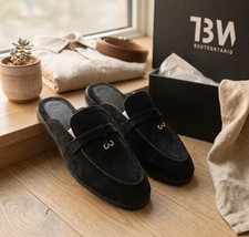 Handmade suede mule for men - handmade,