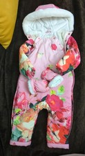 Ted Baker Pink Floral Snowsuit
