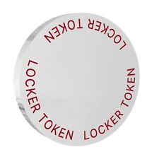 10 x Old Round 22.3mm x 3mm Nickel Locker £1 Supermarket Coin Tokens Keyrings 