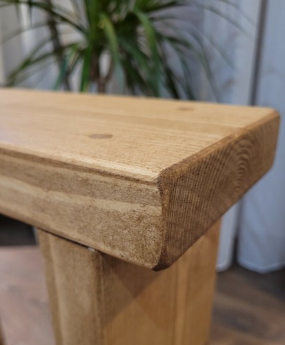 Rustic wooden end coffee with - wooden,