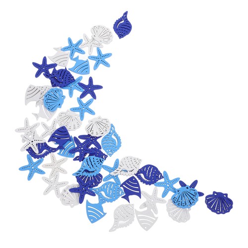50pcs wooden fish cutouts - wooden,