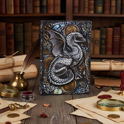 Embossed relief notebook - embossed,