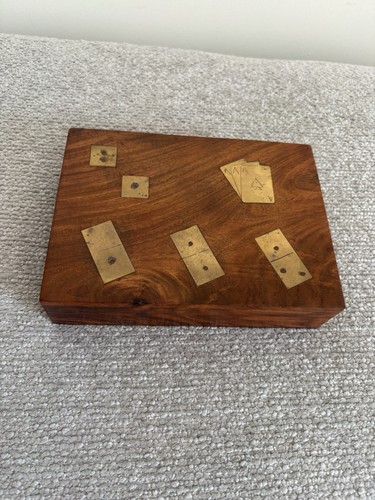 Wooden dominoes dice - wooden, &
