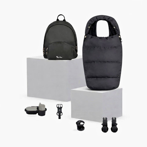 Silver cross black - cross, pushchair