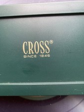 CROSS SINCE 1846 ORIG MINT CROSS PEN & KEYRING IN PRESENTATION GREEN/GOLD BOX GB
