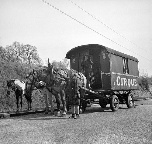 France circus caravan - circus,