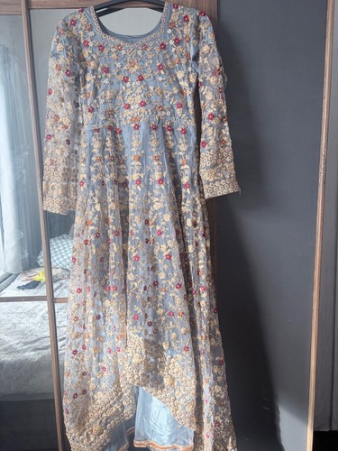 Grey and gold embroidery - gold,