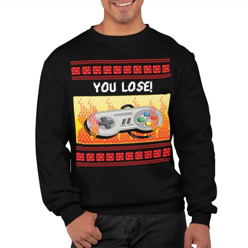 You lose gamer xmas jumper - lose,