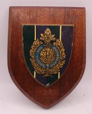 ARGYLL & SUTHERLAND HIGHLANDERS Oak Wall Plaque Shield Crest