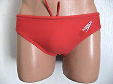 NEW BOYS RED SPEEDO SWIMMING BRIEF TRUNKS BIKINI SWIMMING TRUNKS AGE 11-12