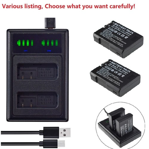 El14 battery charger for - en-el14, or