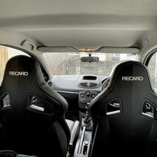 RECARO CS SEATS WHITE DECAL KIT Corsa VXR Focus RS Clio RS 197/200 Megane RS