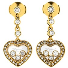 AUTH CHOPARD EARRINGS HAPPY
