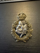 The Queens own Worcestershire Hussars Yeomanry cap badge. Bi Metal/gilded P21