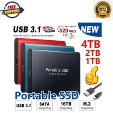 Portable SSD 1TB Original Hard Disk USB3.1 High Speed Hard Drive Type-C Solid Di
