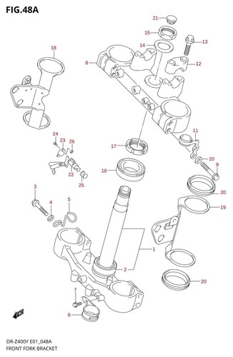 Suzuki genuine steering lock - suzuki,