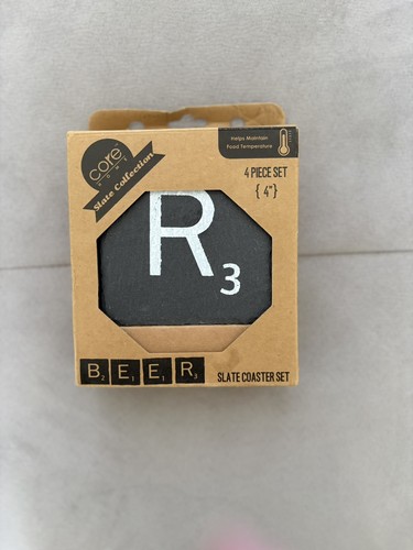 Beer scrabble tile coaster - beer,