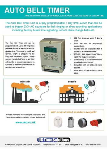 Automatic bell ringer timer - automatic,