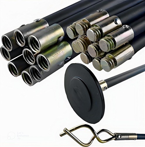 Piece drain rod set 9m - 12,