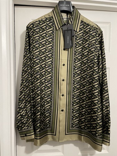 Versace silk shirt mens - shirt,