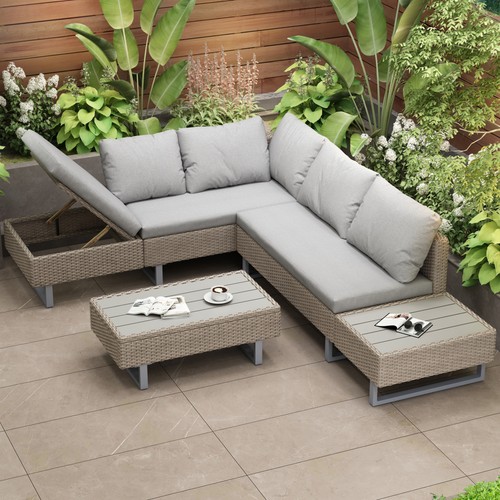 Rattan corner sofa - corner,