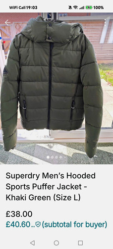 Superdry hooded sports puffer - superdry,