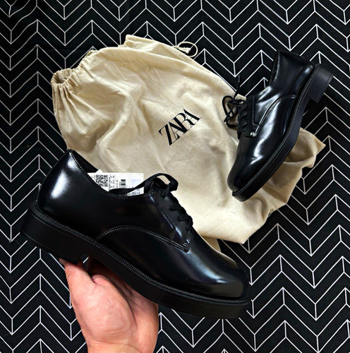 Zara men black lace up - zara,