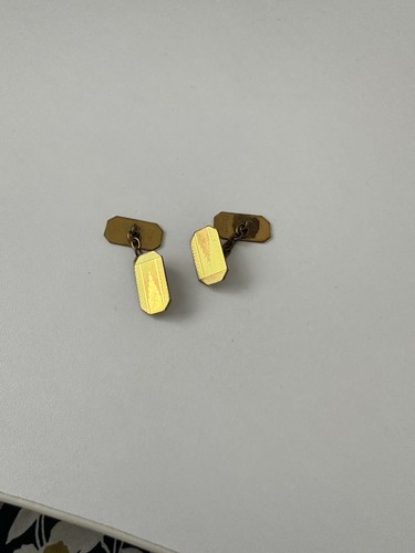 Vintage 9ct gold cufflinks - gold,
