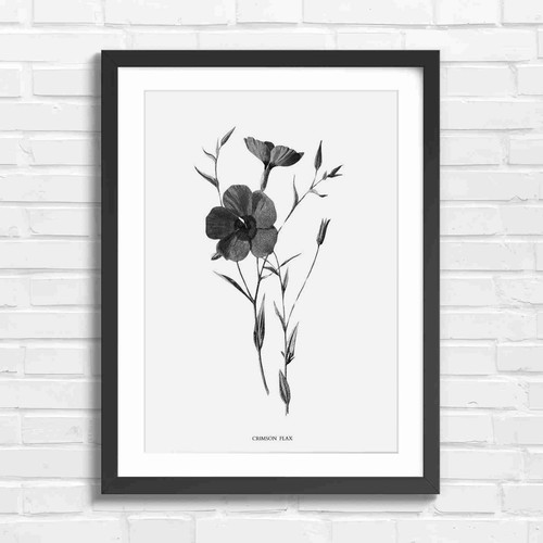 Vintage crimson flower - vintage,