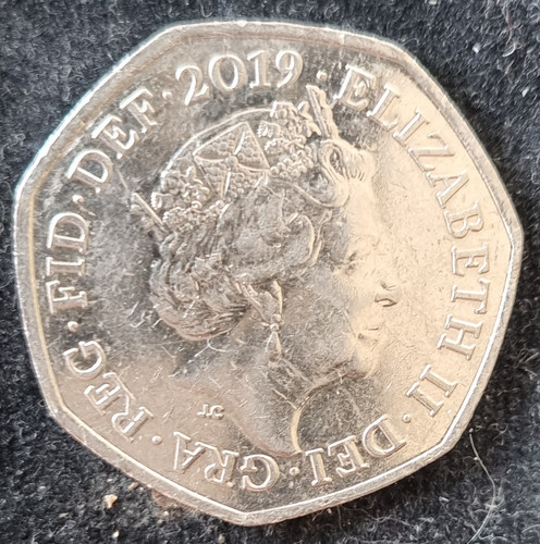 2019 50p fifty pence coin - uk,