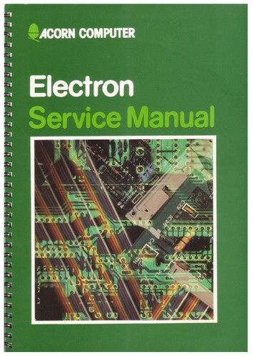 Acorn electron service - electron, manual